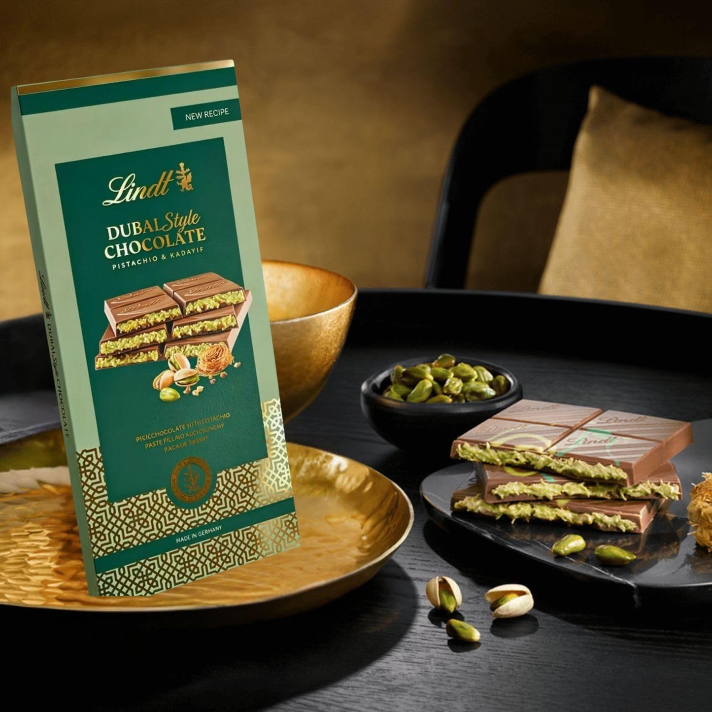 Lindt kunafa chocolate 145grm