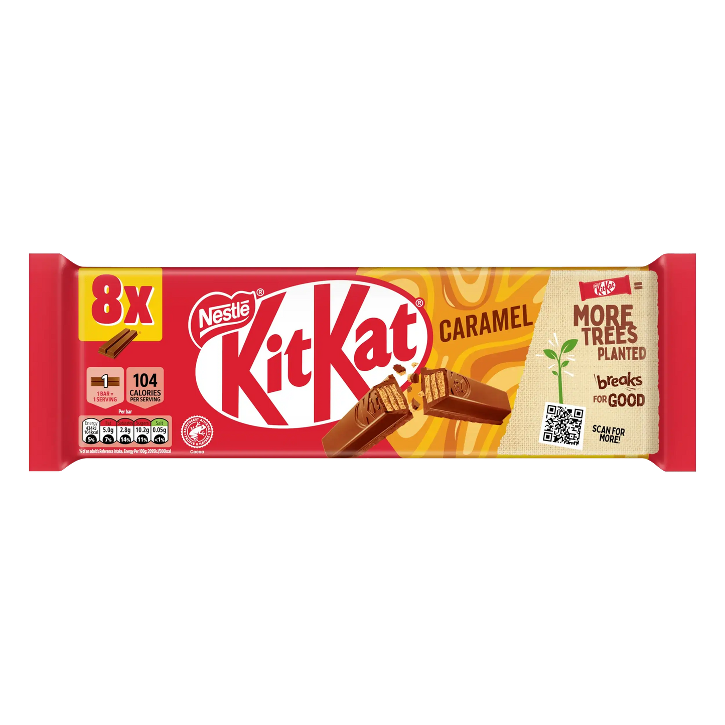 Kitkat 2 finger 8x Caramel big bar